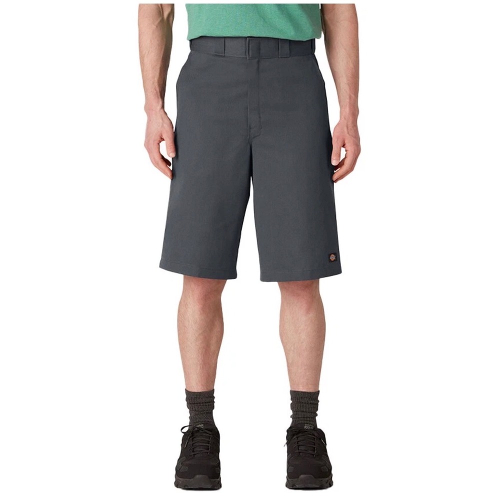 Dickies Mens Loose Fit Flat Front 13" Work Shorts Charcoal 42283CH Size 32 BNWT‎